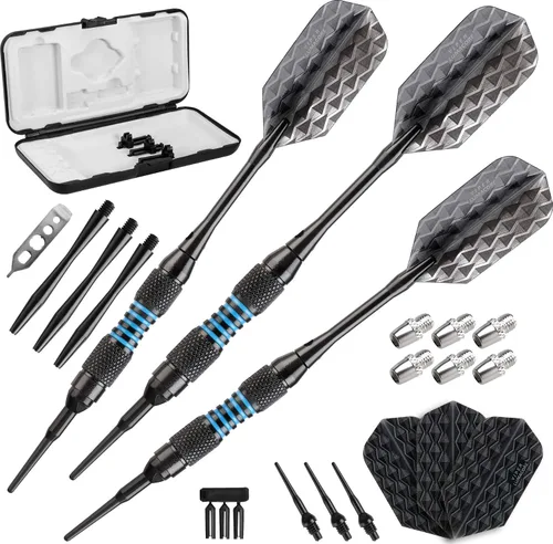 Vista 18 de Viper by GLD Products Bobcat Adjustable Weight Soft Tip Darts with Storage/Travel Case