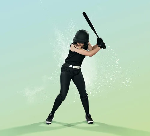 Vista 3 de RIP-IT Pantalones profesionales de softball elásticos de 4 vías, para mujer.