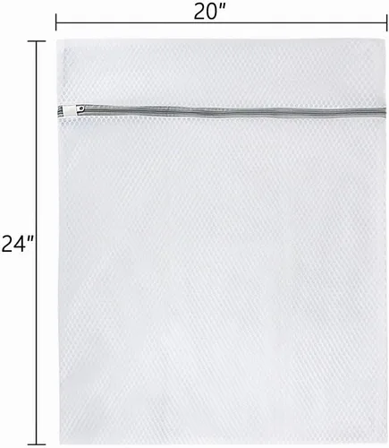 Vista 2 de Vivifying Bolsas de malla XL grandes, paquete de 2 bolsas de malla de panal de 20 x 24 pulgadas para lavadora, ropa delicada, suéter, abrigos