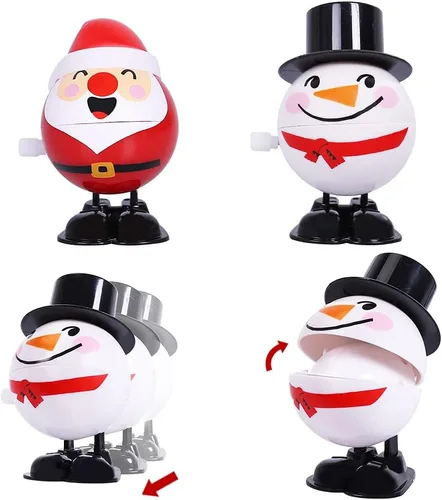 Vista 6 de Max Fun 18 piezas de relleno de calcetines de Navidad juguetes de cuerda