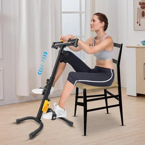 Vista 3 de Bicicletas estacionarias para gimnasio en casa, bicicleta de ejercicio/bicicleta ejercitadora de pedales con altura ajustable para bicicleta