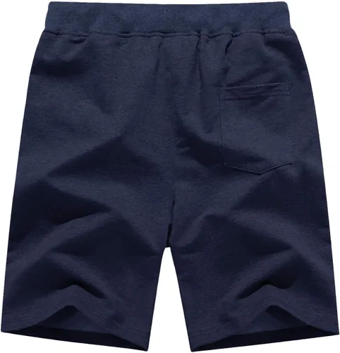 Vista 3 de CRYSULLY Pantalones cortos de algodón para hombre con bolsillos con cremallera