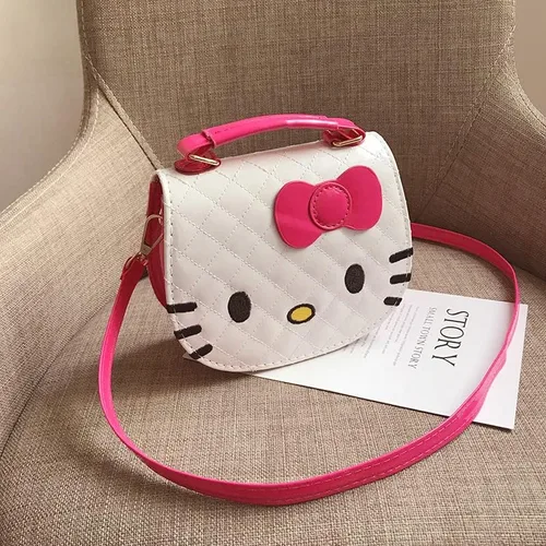 Vista 3 de Xerial Bolso Kawaii para gatos, lindo bolso cruzado, cartera kawaii, linda cartera, bolsa cruzada Kawaii para niñas y mujeres, Blanco