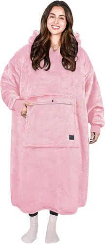 Vista 31 de Tirrinia - Sudadera con capucha de gran tamaño, manta de sherpa cómoda, reversible, gigante, para adultos, hombres, mujeres, adolescentes, esposa