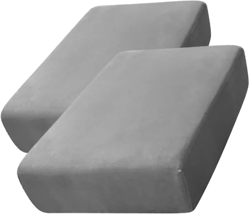 Vista 59 de CONRUSER Funda de cojín elástica de terciopelo suave, funda de cojín de felpa de terciopelo suave, fundas de sofá, protector de muebles con parte