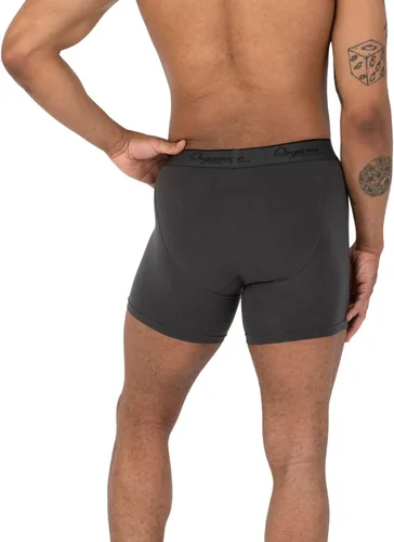 Vista 4 de Calzoncillos tipo bóxer para hombre, frescos, suaves, elásticos, éticos, paquete de 3