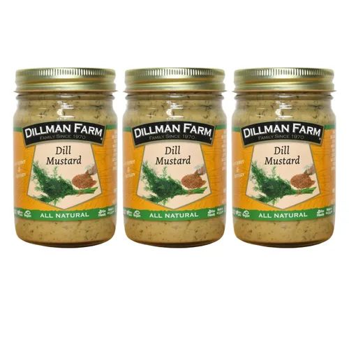 Vista 6 de Dillman Farm All Natural Gourmet Dijon Mustard - Sin gluten, sin OMG, vegano, kosher, ecológico, sin conservantes, sin jarabe de maíz, fabricado