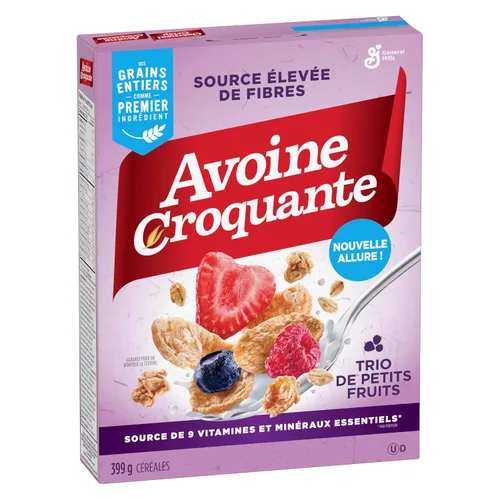 Vista 8 de Oatmeal Crisp Cereal de triple baya, 14.07 oz/14.1 onzas, importado de Canadá)