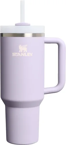 Vista 60 de STANLEY Quencher H2.0 Vaso Térmico con asa y pajilla, 64 onzas, tapa Flowstate de 3 posiciones, gran capacidad para viajes y deportes, vaso de acero