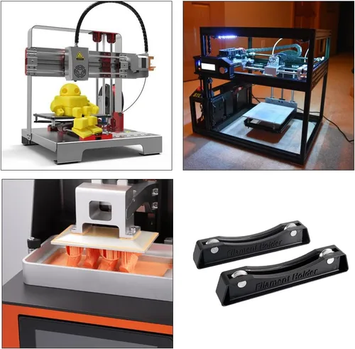 Vista 7 de Soporte de filamento para impresora 3D, soporte ajustable para carrete de impresora 3D, soportes duraderos para materiales de impresión 3D, 2