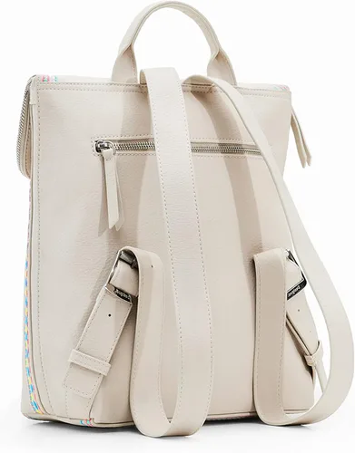 Vista 2 de Desigual Mujer Accesorios Pu Mochila Mediana, Blanco, Accesorios Pu Mochila Mediana