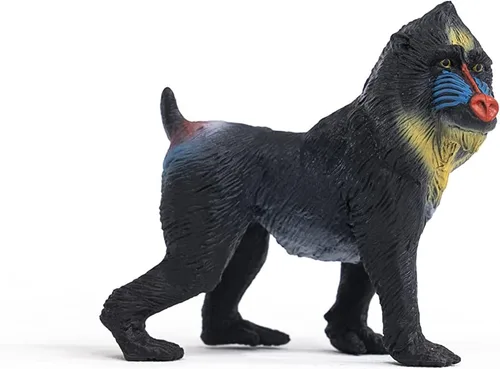 Vista 6 de Schleich Wild Life - Figura realista de mono mandril, juguete auténtico y altamente detallado, duradero para la educación y juego divertido