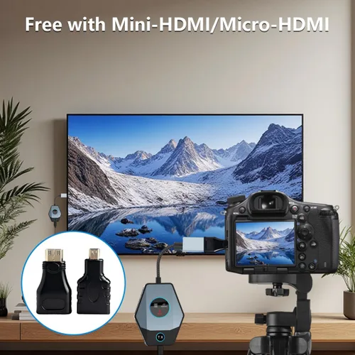 Vista 8 de Transmisor y receptor HDMI inalámbrico, kit de extensor inalámbrico HDMI 4K, 2.4G/5G, Plug & Play, no necesita aplicación/Bluetooth, 328 pies/328.1