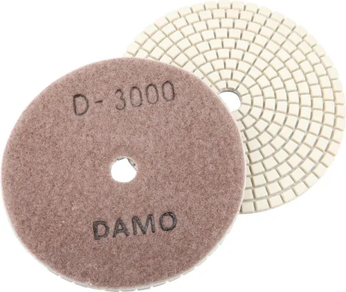 Vista 11 de Juego de 7 almohadillas de pulido de diamante seco de 4 pulgadas para encimera de hormigón de granito de mármol