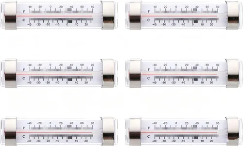 Vista 8 de Termómetro de nevera de cocina, termómetro para refrigerador, termómetro de monitoreo, línea de refrigerador, paquete de 12 unidades, congelador