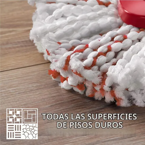 Vista 2 de O-Cedar EasyWring - Recambio de limpieza profunda (paquete de 4) 40% más de potencia de limpieza Recambio de mopa de microfibra compatible