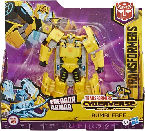 Vista 2 de Transformers Toys Cyberverse Ultra Class Bumblebee Figura de acción, combina con armadura Energon para encenderse, para niños de 6 años en adelante