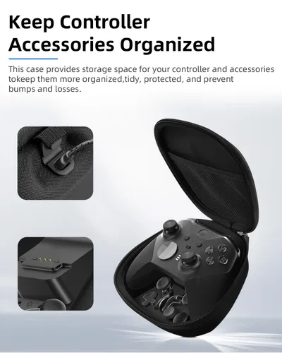 Vista 8 de Complete Component Pack for Xbox Elite Controller Series 2-Accessories Includes 4 Thumbsticks, 4 Paddles, 1 Standard D-Pad and Charging Station as