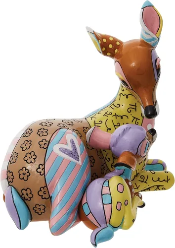 Vista 5 de Enesco Disney by Romero Britto Bambi and Mother - Figura de 5.7 pulgadas, multicolor