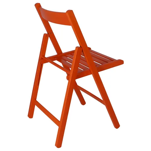 Vista 7 de 19018 Silla plegable baja madera naranja 16.9 x 18.1 x 31.1 in