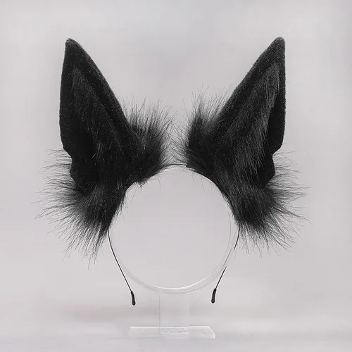 Vista 2 de Faylay Diadema artificial de conejo de peluche con diadema de conejo
