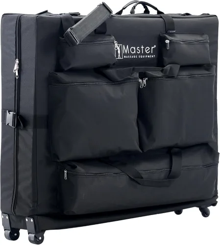 Vista 4 de Master Massage - Mesa de masaje con ruedas de tamaño universal con ruedas, bolsa de transporte de gran tamaño para cama de masaje plegable
