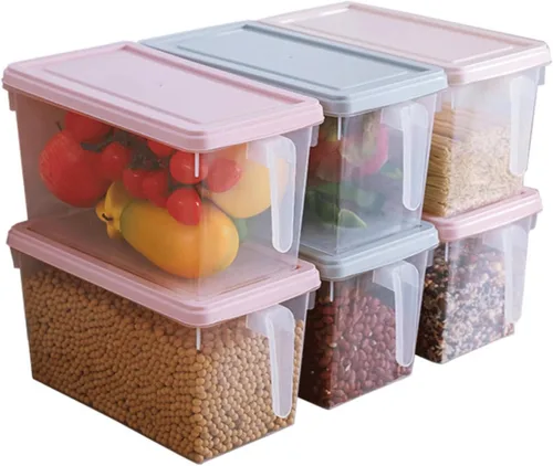 Vista 9 de UPKOCH Contenedores de almacenamiento de cocina Tapas Contenedores de refrigerador Caja de plástico Pp Material Almacenamiento fresco Organiza tus