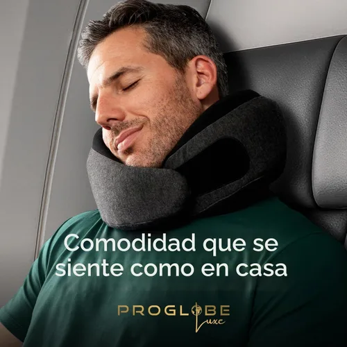 Vista 6 de Proglobe Luxe Travel - Almohada de apoyo para el cuello, 100% espuma