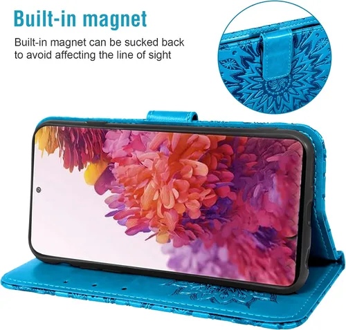 Vista 4 de Funda de teléfono para Samsung Galaxy S20 FE Gaxaly S 20 FE 5G UW 6.5 pulgadas con protector de pantalla de vidrio templado, cubierta delgada