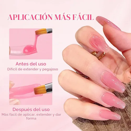 Vista 4 de Saviland Kit de solución deslizante de gel de polietileno, solución 01- Rosa