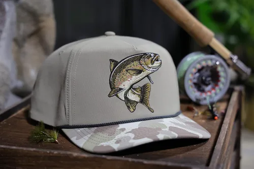 Vista 7 de Paramount Outdoors Trout Fly Fising Gorras cómodas Snapback para pesca al aire libre, gorras de béisbol para hombres