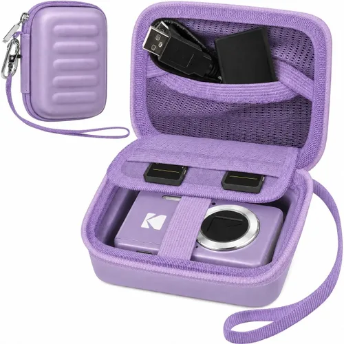 Vista 11 de Funda para cámara digital KODAK PIXPRO FZ55/FZ45/FZ53/FZ43 de 16 MP, bolsa de almacenamiento de viaje con bolsillo de malla para baterías, cables