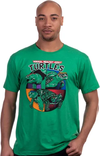 Vista 2 de Normal Healthy Adult Turtles Funny Ninja Humor 90s Teenage Joke Men Women Mutant T-Shirt