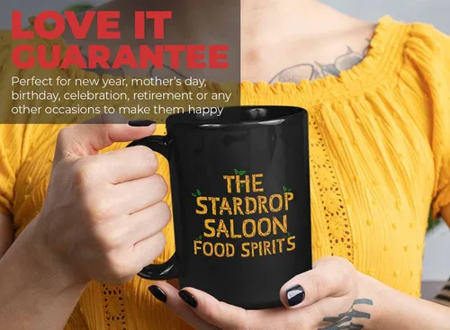Vista 7 de Bubble Hugs Taza de café para videojuegos The Stardrop Saloon Food Spirits - Farming Country Adventure Gaming Gamer Stardew Pelican Town 15 onzas