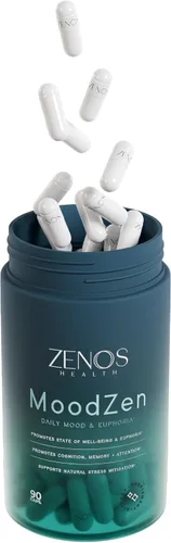 Vista 7 de Zenos Health MoodZen - Suplemento reductor de cortisol y apoyo para el estado de ánimo, potente suplemento de enfoque, fórmula natural para mejorar