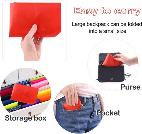 Vista 5 de KUUQA Bolsas de mochila con cordón a granel con bolsillo con cremallera y agujero para auriculares, Con color, Viajar