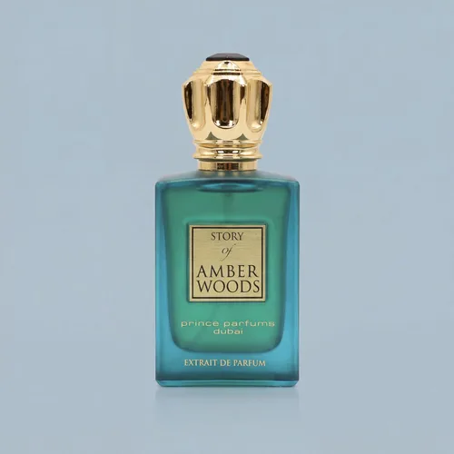 Vista 2 de Prince Parfums Dubai - The Story of Amber Woods - 3.4 onzas - Exquisito Extrait de Parfum para hombre - Aroma rico y lujoso de ámbar, cedro, vetiver