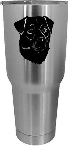 Vista 255 de Cairn Terrier - Vaso grabado con temática de perro, 30 onzas