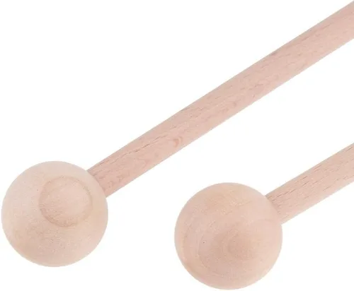 Vista 3 de 1 Pair Wood Mallets Percussion Chime, Xylophone, Wood Block, Glockenspiel Accessory, 22cm 8.66inch
