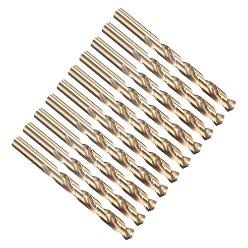 Vista 328 de PATIKIL Broca Jobber de 0.039 in, vástago recto M35 cobalto 5% acero de alta velocidad 135° acabado dorado para metal duro de acero inoxidable - 2