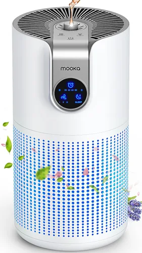 Vista 4 de Paquete de 2, purificadores de aire para habitación grande del hogar con aromaterapia