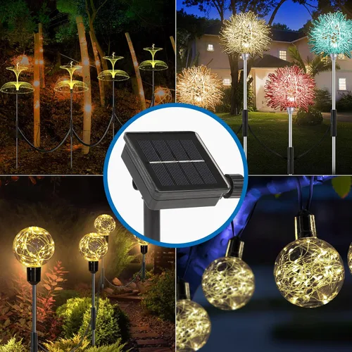 Vista 5 de MLKNK Piezas de repuesto para luz solar - Partes superiores de repuesto para luz solar para tapa de linterna de panel LED, luces de panel