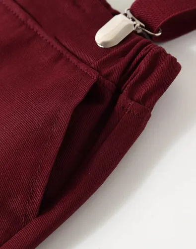 Vista 6 de Conjunto de trajes de caballero de manga larga a cuadros para niños