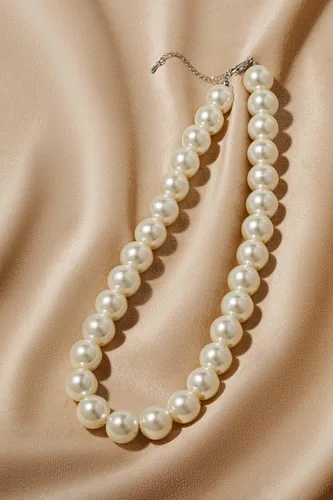 Vista 4 de BABEYOND - Collar de perlas redondas de imitación para novias, ideal para boda