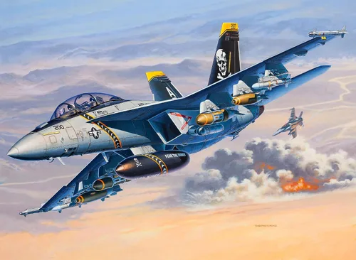 Vista 8 de Revell 03834 F/A-18F Super Hornet 1:72 Escala sin construir/sin pintar Kit de modelo de plástico