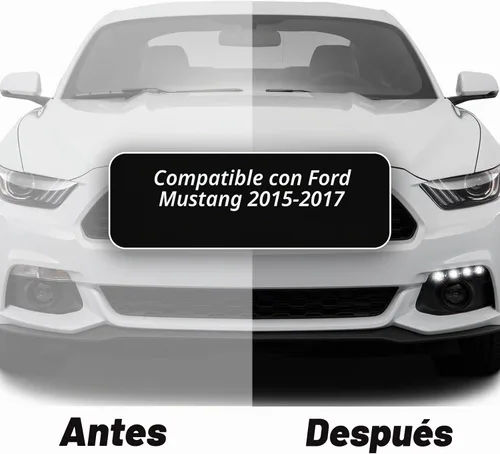 Vista 4 de Switchback Lámpara LED de Niebla Frontal Blanca/Ámbar de Marcha Diurna Secuencial con Función de Señal de Giro Intermitente Accesorios para Ford