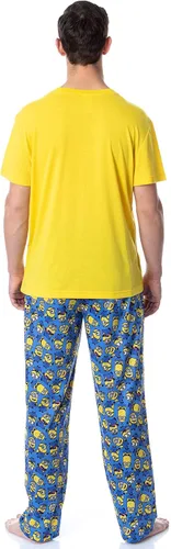 Vista 5 de INTIMO Despicable Me Minions - Conjunto de pijama raglán para hombre, 1 en un Minion, Multi colorido