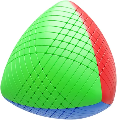 Vista 5 de Willking Pyramorphix - Cubo mágico sin pegatinas Mastermorphix de 2 x 2 rompecabezas de cubo de velocidad sin pegatinas