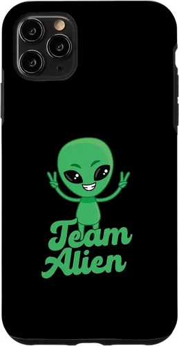 Vista 11 de iPhone 13 Pro para Alien Aliens Lovers Green Alien Meme Team Alien Skin Case