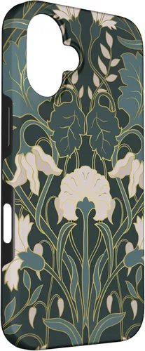 Vista 3 de iPhone 16 Art Nouveau Floral Pattern Case